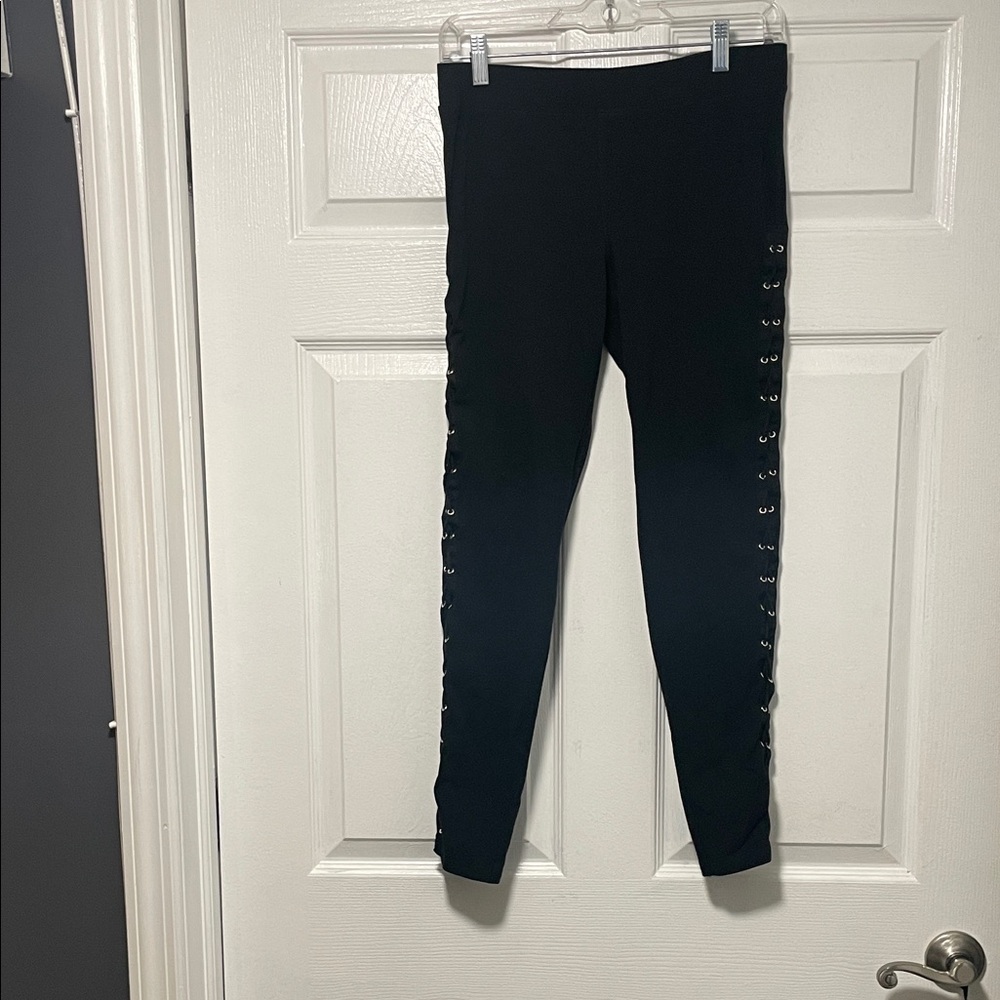 Express Black Cotton Leggings